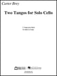 Two Tangos for Solo Cello cover